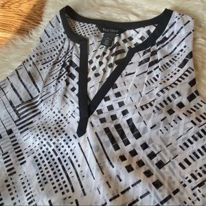 WHBM Sleeveless Pleated Tank Top Medium